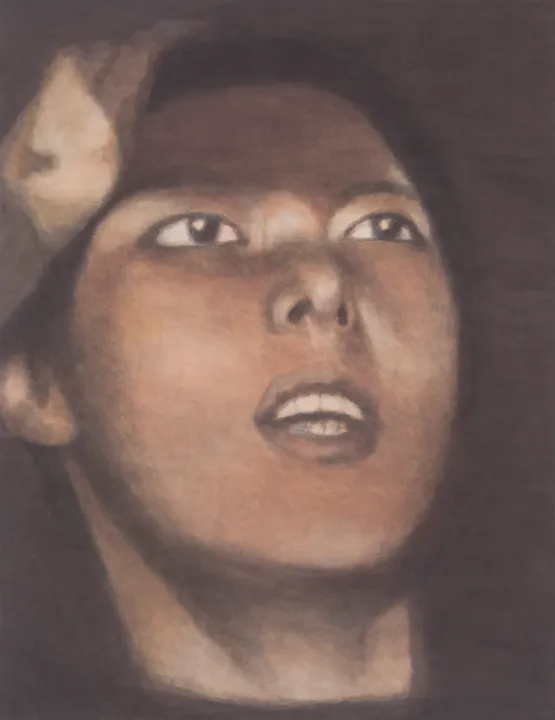 양유연, Mirror ball, Acrylic on Korean paper(jangji), 91x70cm, 2014