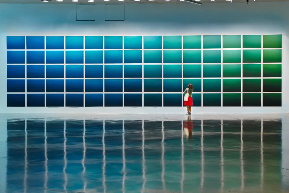 Nicolas Floc’h | Installation view of Paysages productifs | 2019 | Color photographs Photo: Laurent Lecat/ Frac Sud, Cité de l’art contemporain