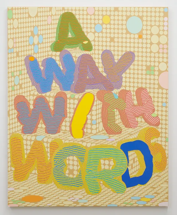アレックス・ダッジ | Alex Dodge A Way With Words 2024 oil and acrylic on canvas 162 x 130.3 cm