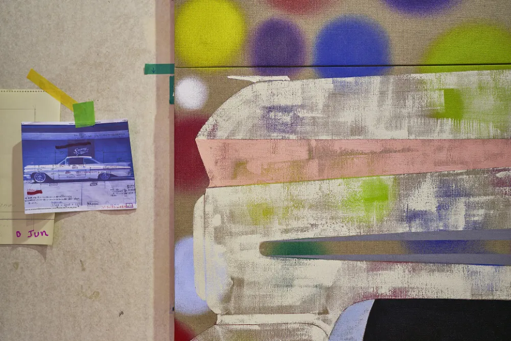 O JUN 《暗黒ドライブ》制作風景より 2025 撮影:久家靖秀