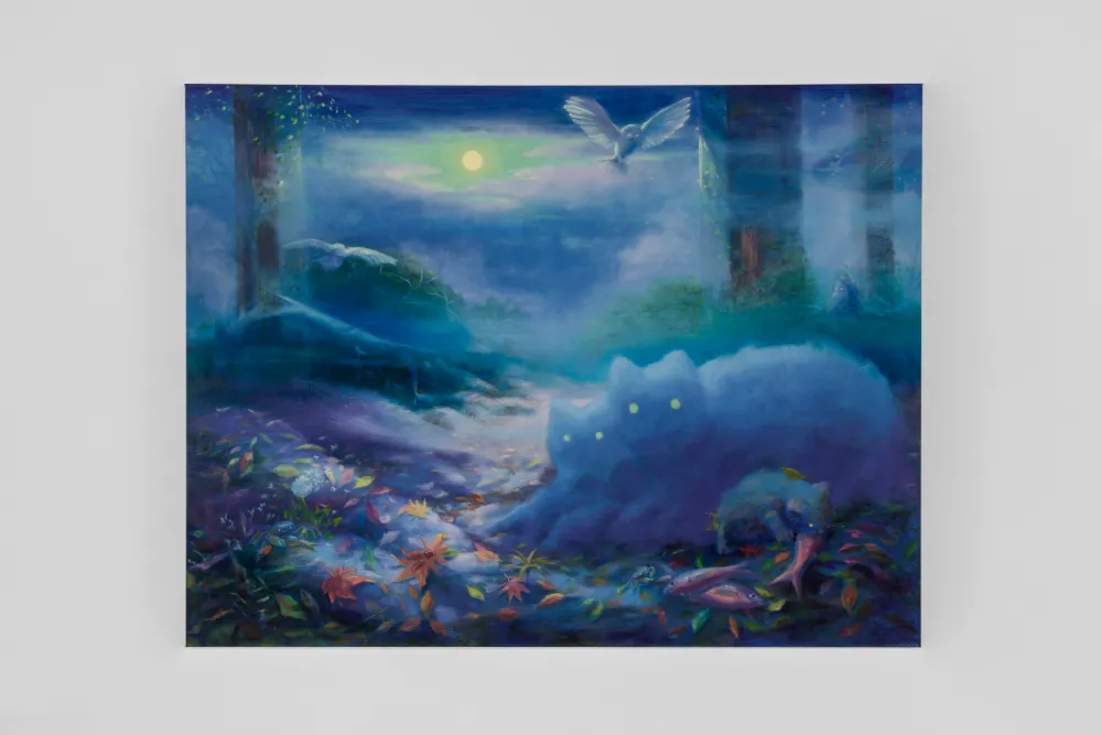Minyoung Choi. Sleepless Nights, 2025. oil on linen, 130 x 170 cm. Courtesy of Gallery Baton.