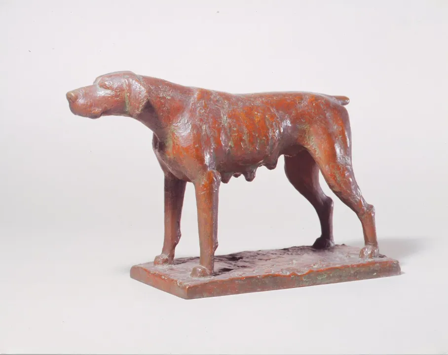 安藤照《ポイント第二》1931年     ブロンズ 鹿児島市立美術館蔵